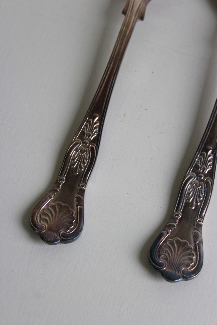 Vintage EPNS Salad Servers - Kernow Furniture