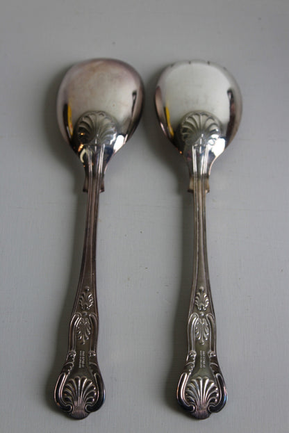 Vintage EPNS Salad Servers - Kernow Furniture