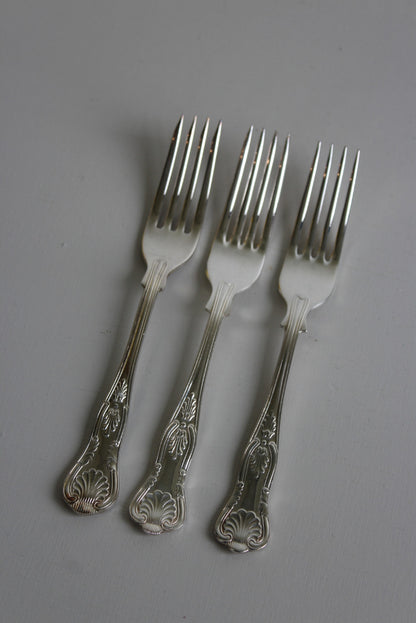 3 x Vintage Hiram Wild Table Fork - Kernow Furniture