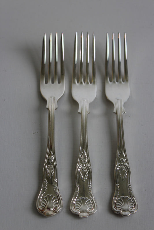 3 x Vintage Hiram Wild Table Fork - Kernow Furniture