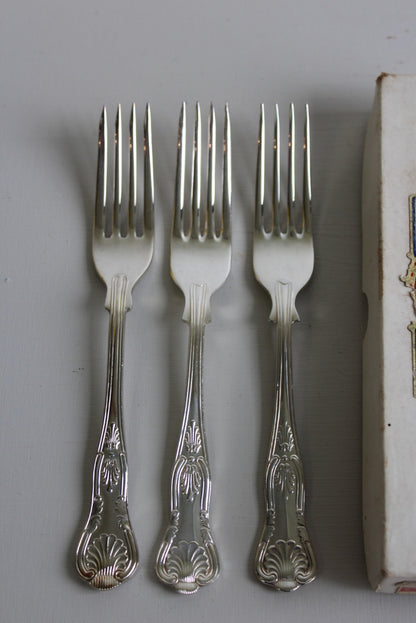 3 x Vintage Hiram Wild Table Fork - Kernow Furniture