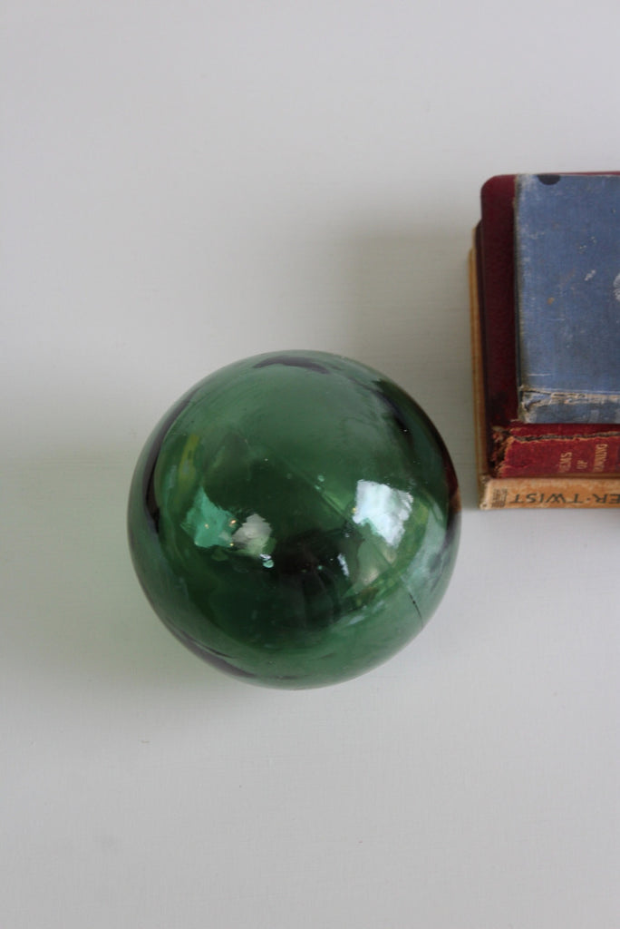 Vintage Green Glass Float - Kernow Furniture