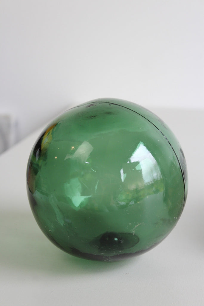 Vintage Green Glass Float - Kernow Furniture