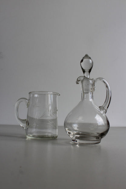 Vintage Glass Jug - Kernow Furniture