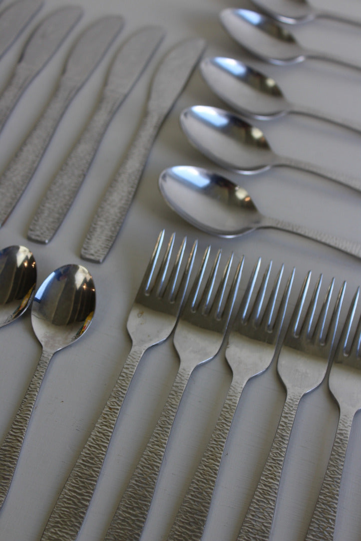 Retro Stainless Steel Cutlery Set - Kernow Furniture