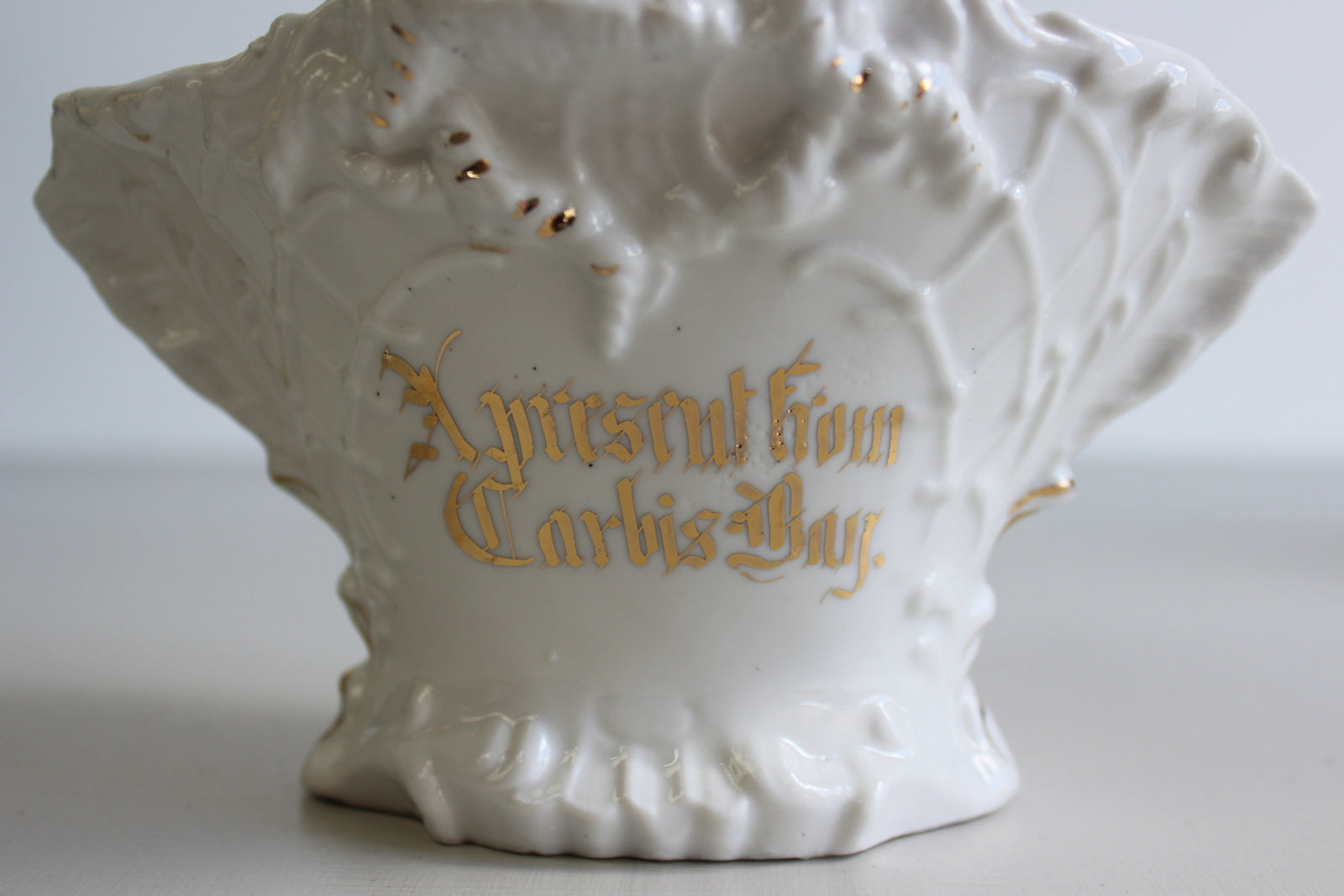 Vintage Porcelain Souvenir - A Gift From Carbis Bay Cornwall - Kernow Furniture