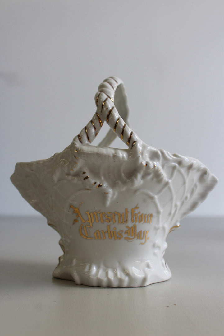 Vintage Porcelain Souvenir - A Gift From Carbis Bay Cornwall - Kernow Furniture