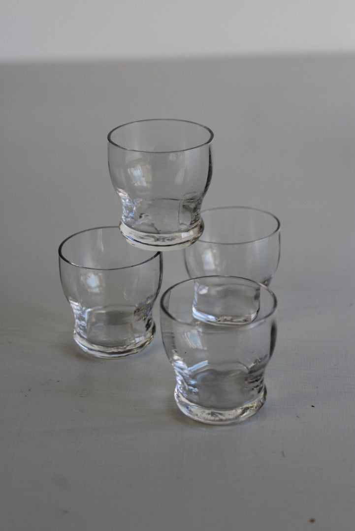 4 Tiny Vintage Glasses - Kernow Furniture