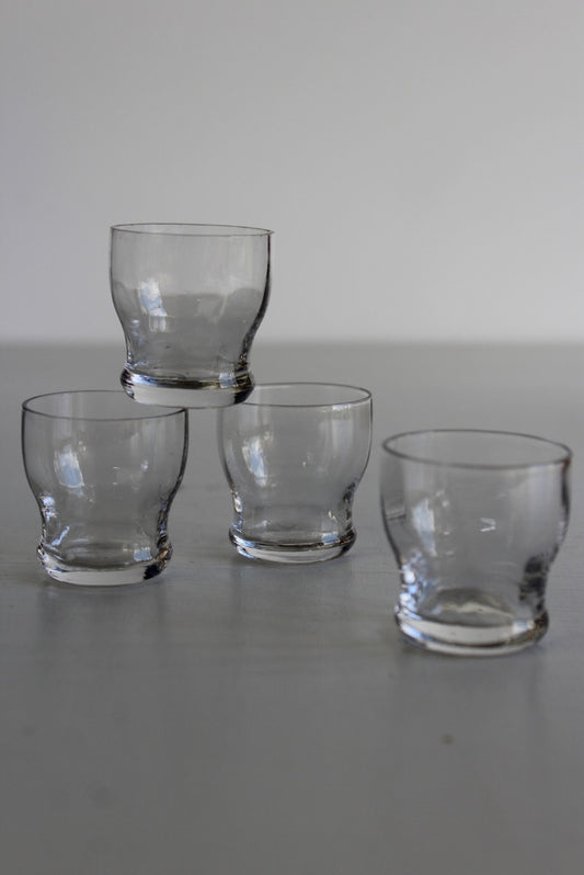 4 Tiny Vintage Glasses - Kernow Furniture