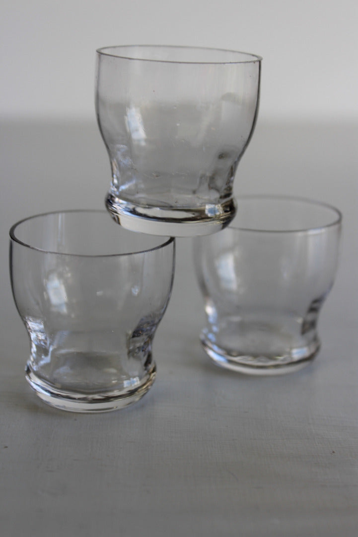 4 Tiny Vintage Glasses - Kernow Furniture