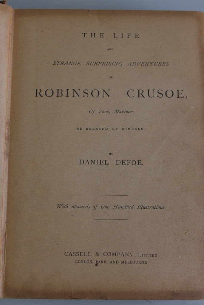 Robinson Crusoe - Daniel Defoe - Kernow Furniture