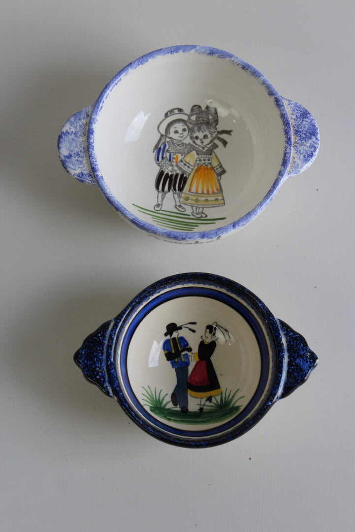 Pair French Bowls - Kernow Furniture