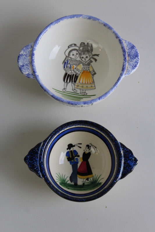 Pair French Bowls - Kernow Furniture