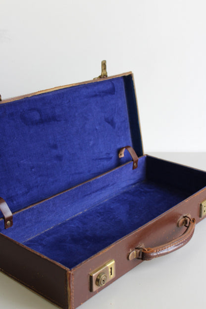 Vintage Brown Leather Case - Kernow Furniture