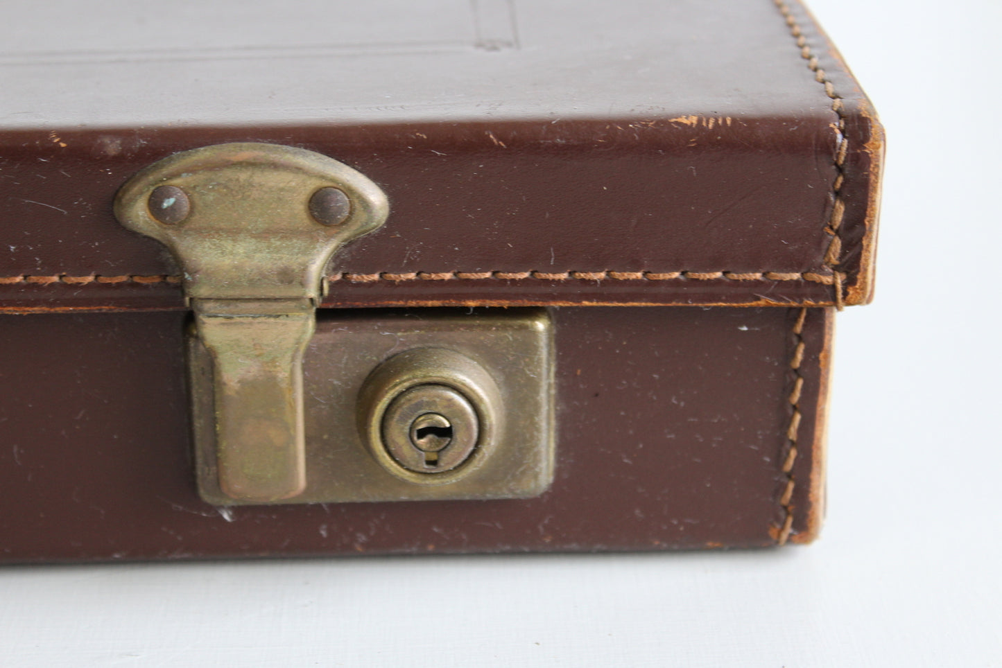 Vintage Brown Leather Case - Kernow Furniture