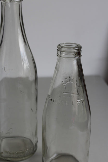 Collection Vintage Glass Bottles - Kernow Furniture