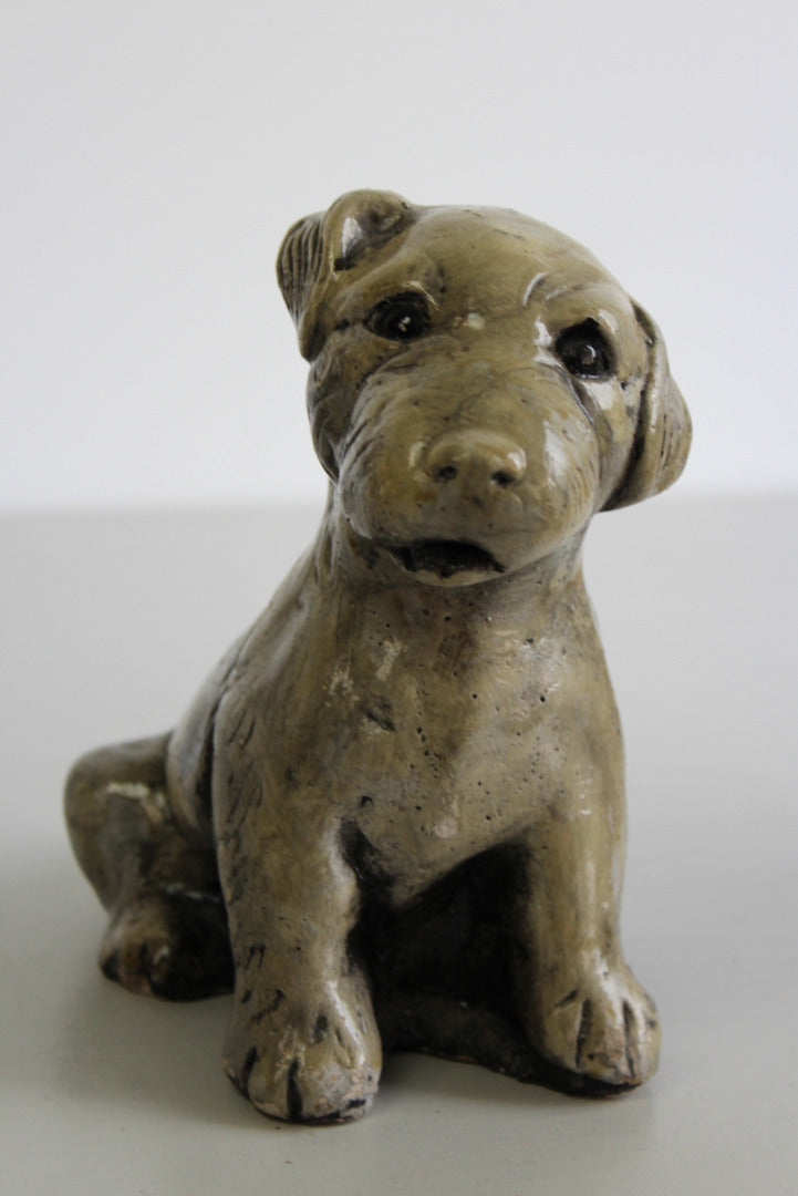 Vintage Chalk Ware Dog Ornament - Kernow Furniture