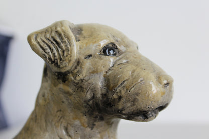 Vintage Chalk Ware Dog Ornament - Kernow Furniture