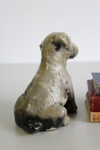 Vintage Chalk Ware Dog Ornament - Kernow Furniture