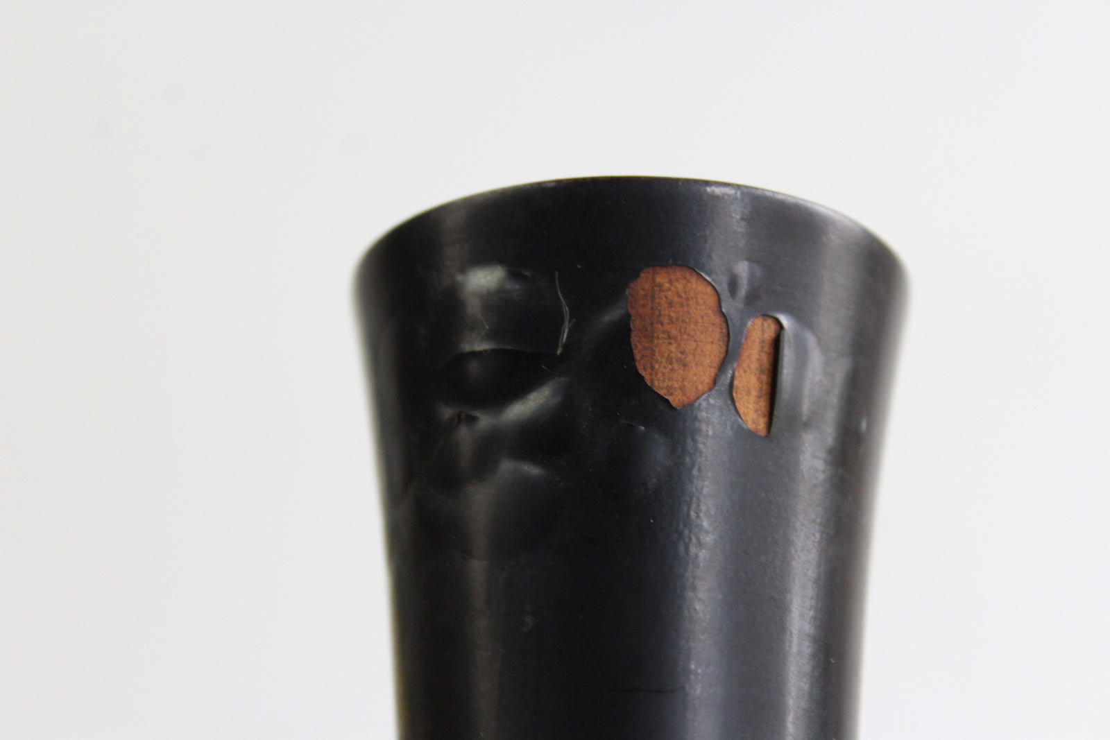 Pair Japanese Black Lacquer Cups - Kernow Furniture