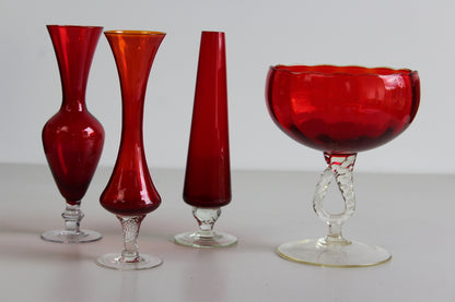 Collection Red Glassware - Kernow Furniture