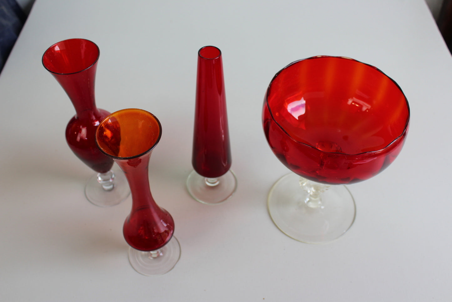 Collection Red Glassware - Kernow Furniture