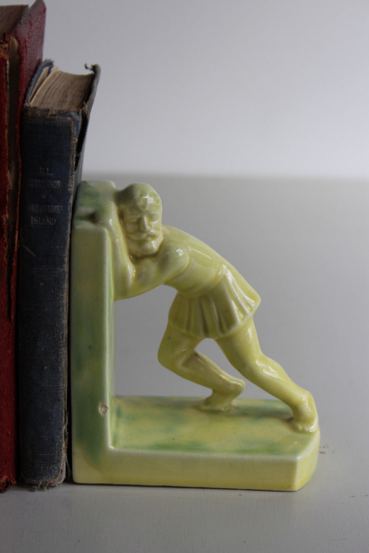 Two Vintage Odd Bookends - Kernow Furniture