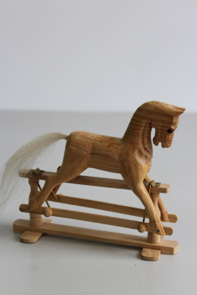 Decorative Small Wooden Rocking Horse - Kernow Furniture