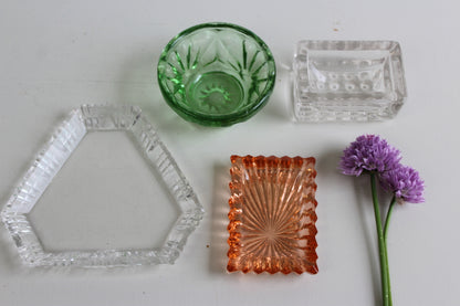 Vintage Glass Dishes - Kernow Furniture