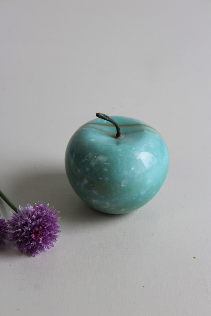 Vintage Marble Apple Paperweight - Kernow Furniture