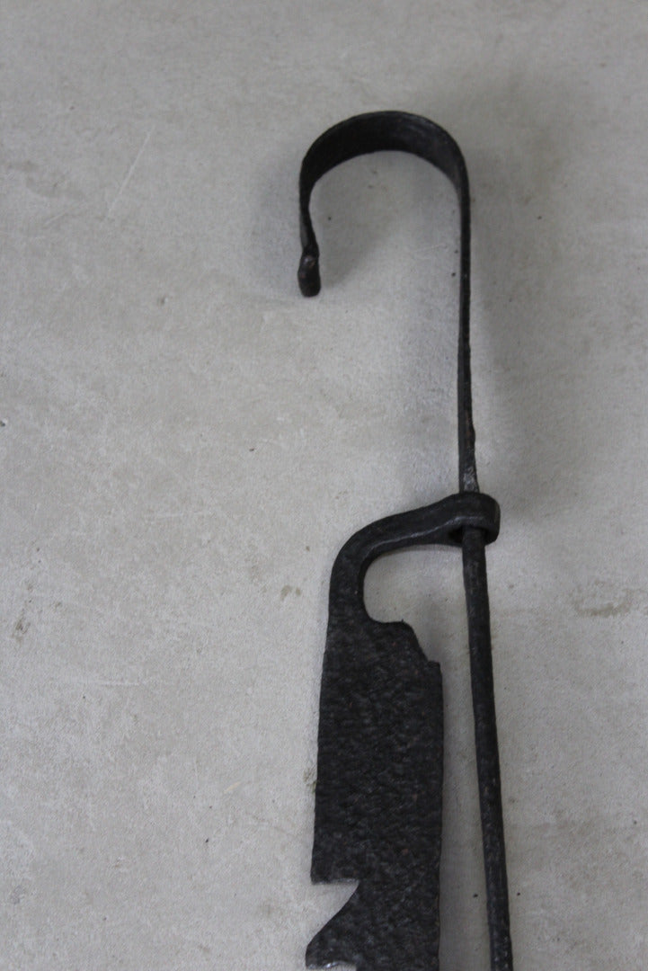 Antique Cast Iron Pot Hanger Open Fire Trammel - Kernow Furniture