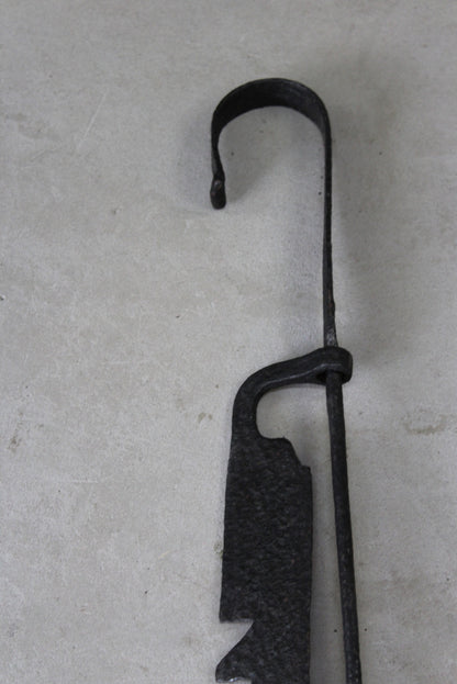 Antique Cast Iron Pot Hanger Open Fire Trammel - Kernow Furniture