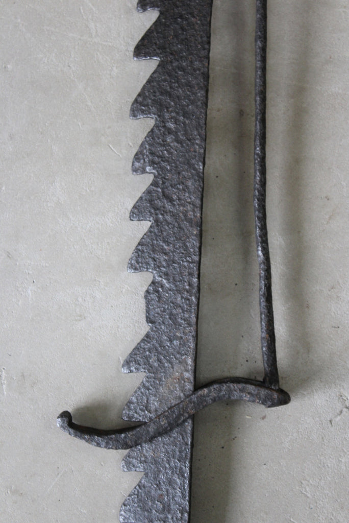 Antique Cast Iron Pot Hanger Open Fire Trammel Kernow Furniture