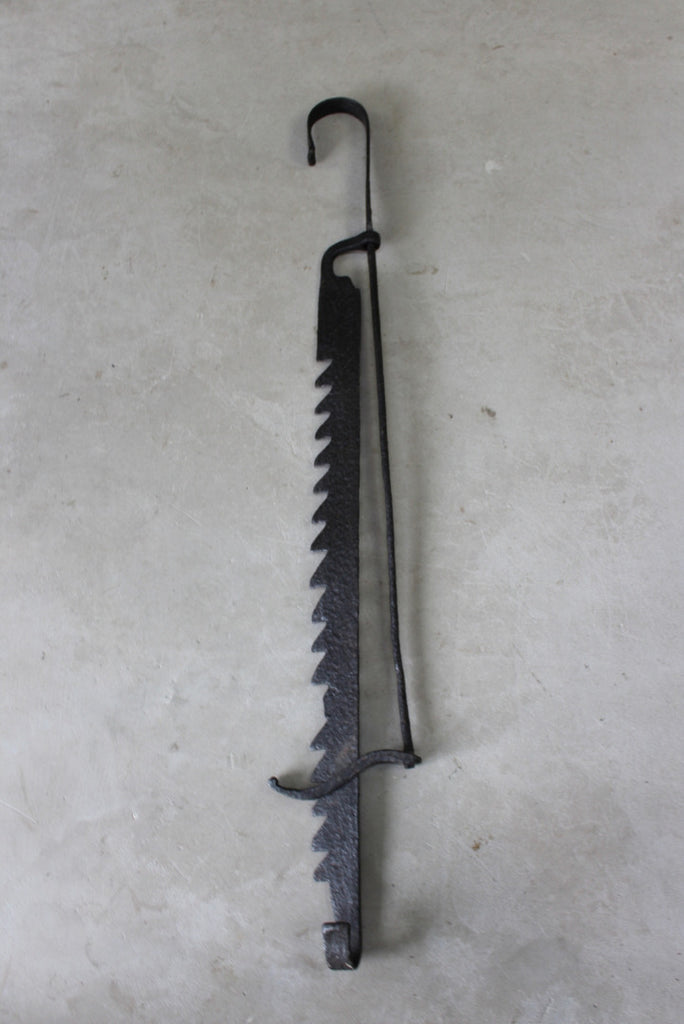 Antique Cast Iron Pot Hanger Open Fire Trammel Kernow Furniture