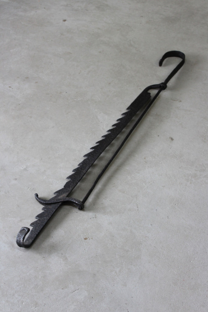 Antique Cast Iron Pot Hanger Open Fire Trammel Kernow Furniture