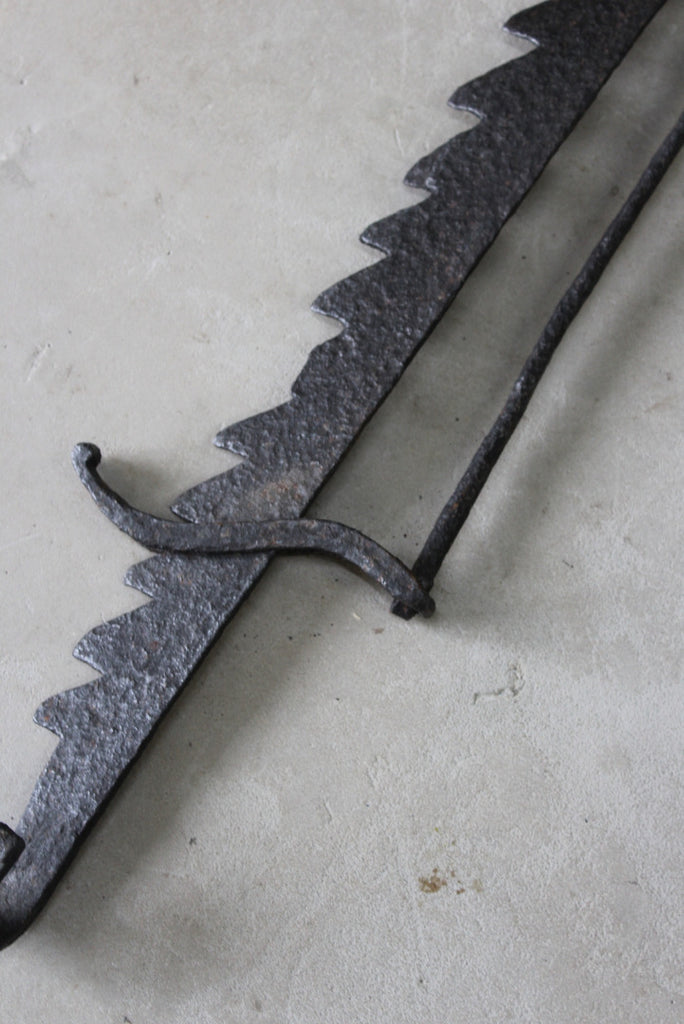 Antique Cast Iron Pot Hanger Open Fire Trammel Kernow Furniture