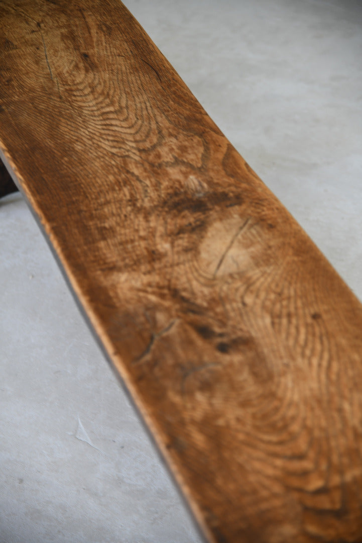 Rustic Elm Kitchen Bench - Kernow Furniture