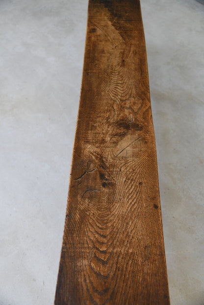 Rustic Elm Kitchen Bench - Kernow Furniture