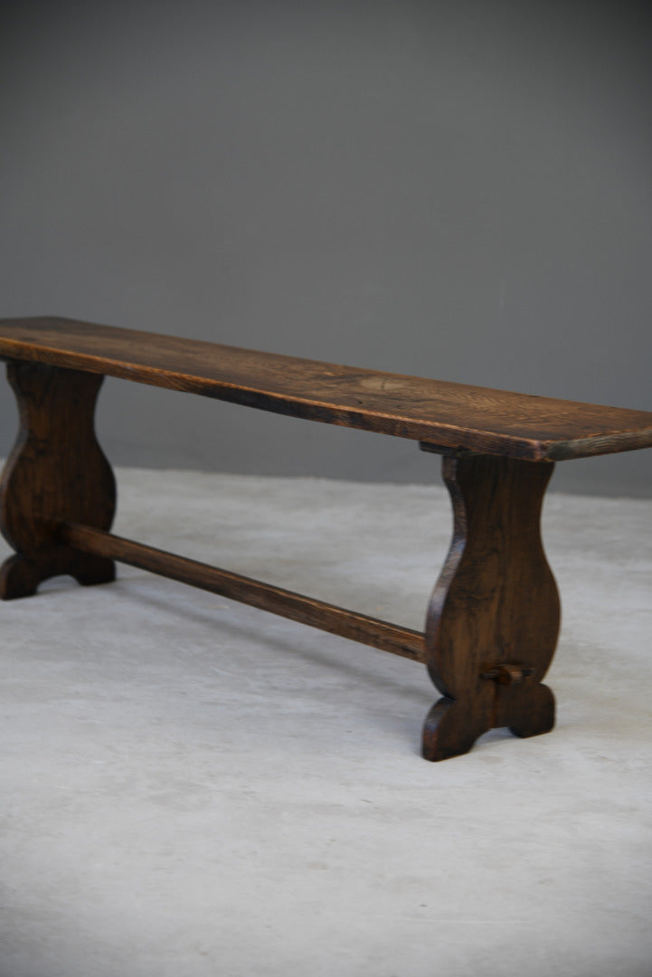 Rustic Elm Kitchen Bench - Kernow Furniture