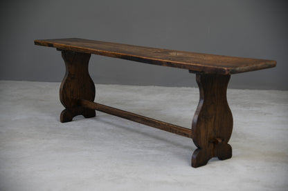 Rustic Elm Kitchen Bench - Kernow Furniture