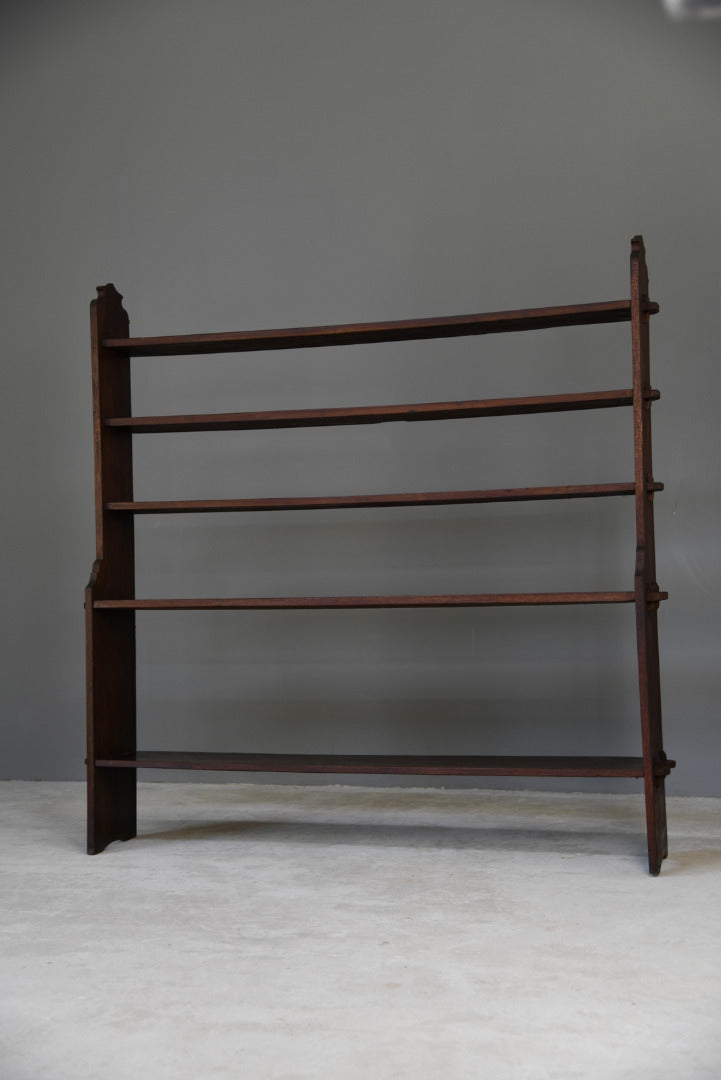 Pegged Mahogany Bookcase - Kernow Furniture