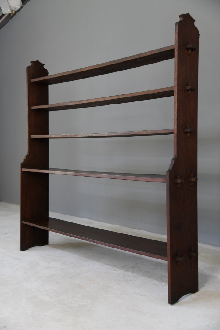 Pegged Mahogany Bookcase - Kernow Furniture