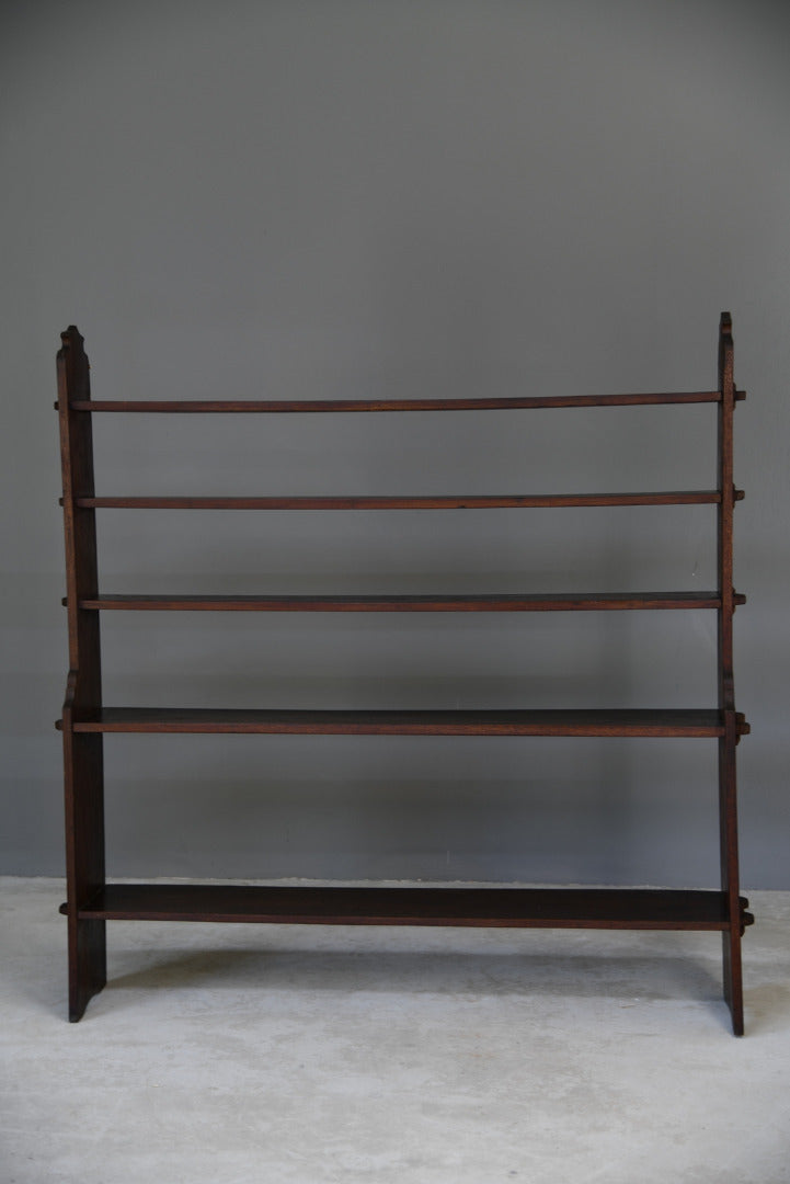 Pegged Mahogany Bookcase - Kernow Furniture