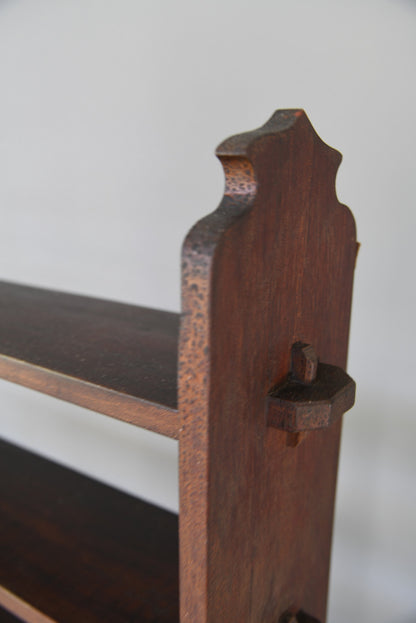 Pegged Mahogany Bookcase - Kernow Furniture