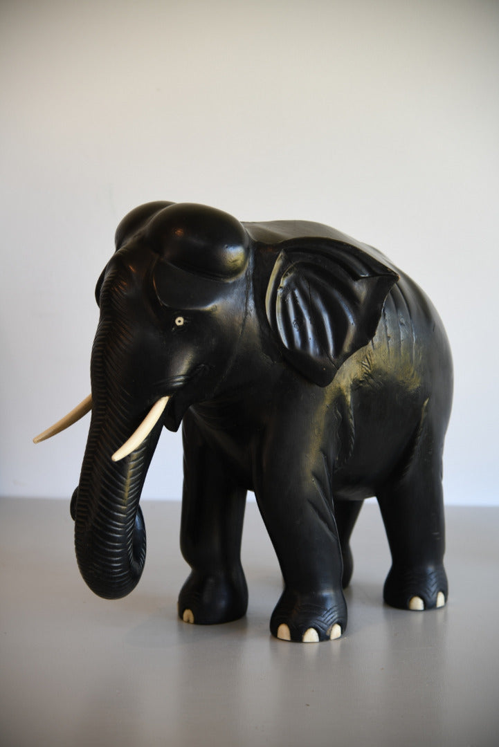 Large Ebonised Elephant - Kernow Furniture