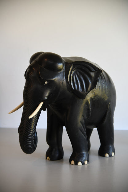 Large Ebonised Elephant - Kernow Furniture