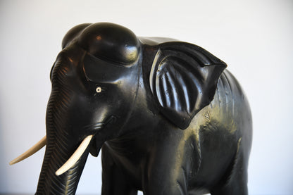 Large Ebonised Elephant - Kernow Furniture