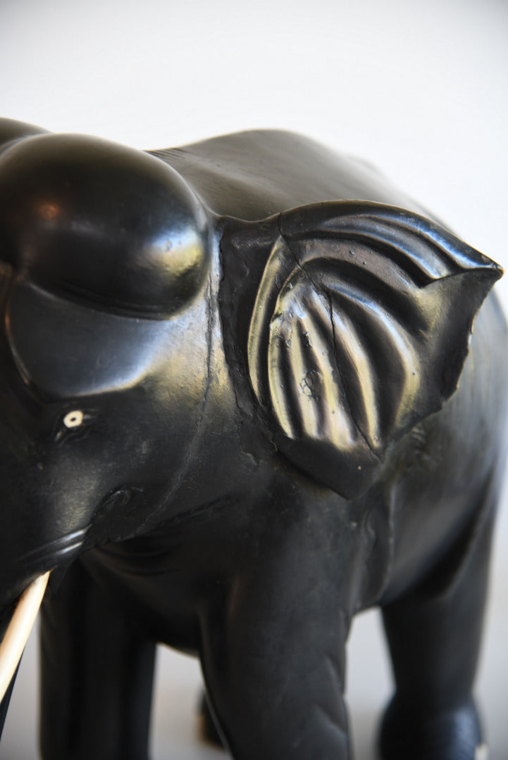 Large Ebonised Elephant - Kernow Furniture