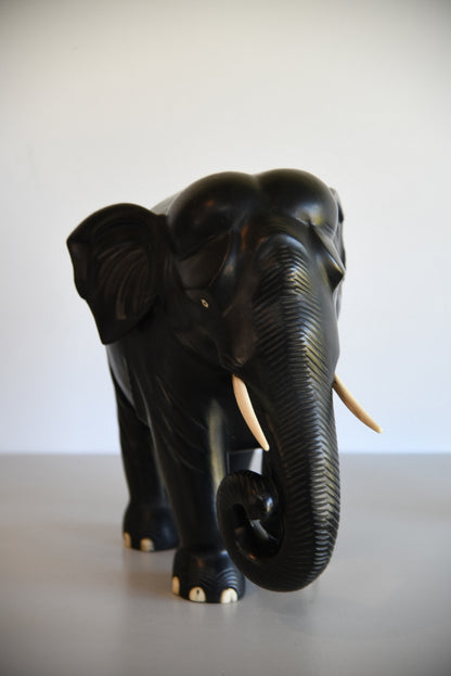 Large Ebonised Elephant - Kernow Furniture