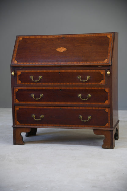 Georgian Style Mahogany Bureau - Kernow Furniture